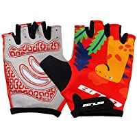 Los mejores  - VORCOOL Guantes de Bicicleta Deportes al Aire Libre Guantes de Medio Dedo Gimnasio Levantamiento de Pesas Entrenamiento…